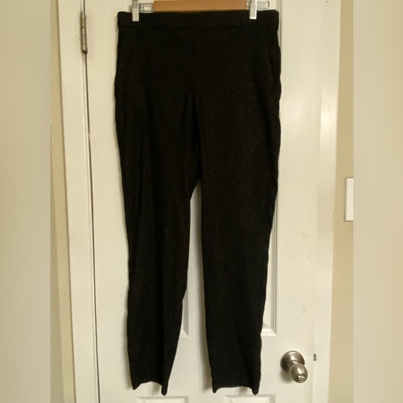 Rachel Zoe black and gold metallic high rise dress pants size 12 - NWOT - Picture 4 of 4